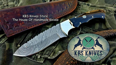 Premium Custom Twist Damascus Steel Hunting Knife - Korvel
