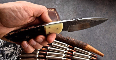 Premium Damascus Steel Skinning Knife - Precision Crafted - Korvel