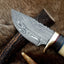 The Artisan's Edge: Premium Handmade Damascus Steel Hunting Knife | Camel Bone & Brass Details | 9 Inches | KBS Knives - Korvel