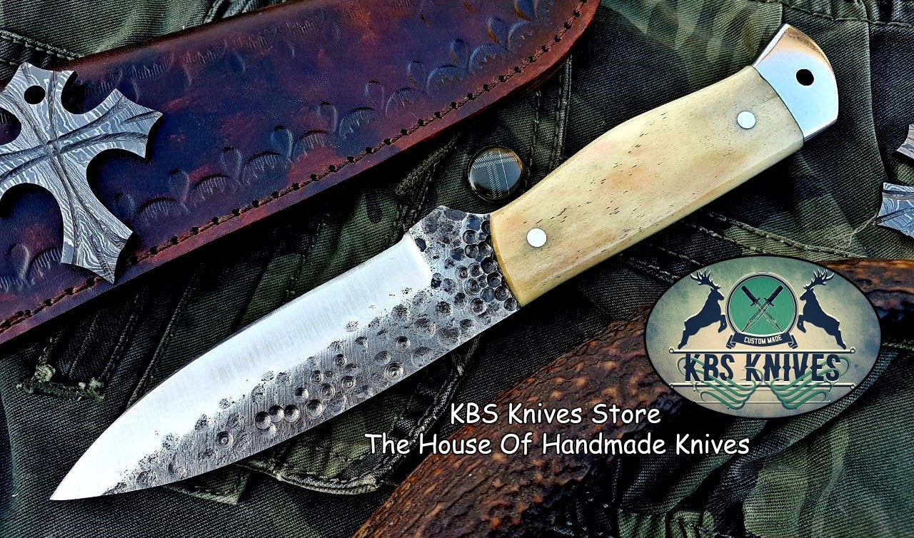 Artisan Forged 1095 High Carbon Steel Hunting Knife for Outdoor Adventures - Korvel