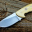 Premium Custom D2 Steel EDC Skinner Knife with Camel Bone Handle - Korvel