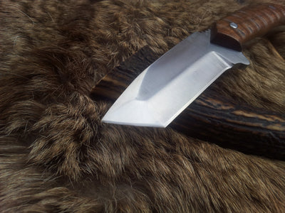 Premium Carbon Steel Tanto Blade Knife - Korvel