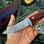 Artisan Crafted Damascus Steel Hunting Knife - Korvel