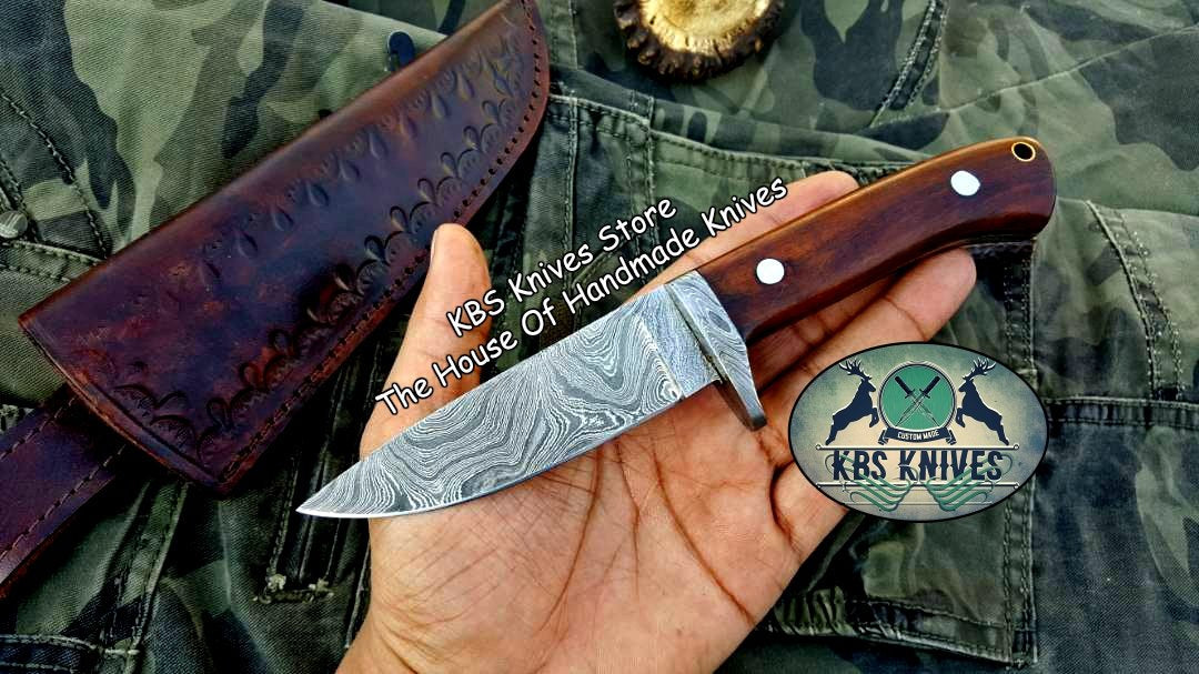 Artisan Crafted Damascus Steel Hunting Knife - Korvel