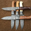 Exquisite Handmade Damascus Steel Steak Knife Set - Korvel