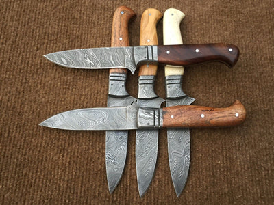 Exquisite Handmade Damascus Steel Steak Knife Set - Korvel