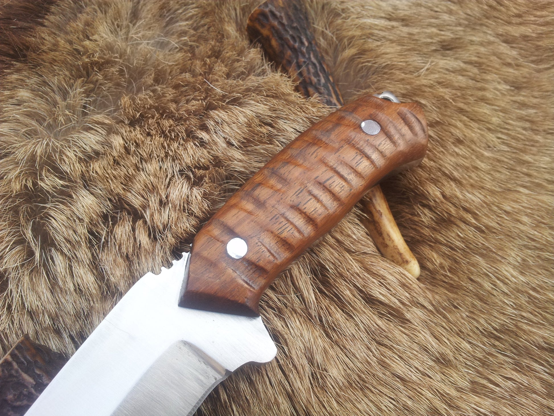 Premium Carbon Steel Tanto Blade Knife - Korvel