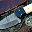 Premium Custom Damascus Steel Skinner Knife for Outdoor Adventures - Korvel