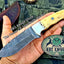 Premium Custom Damascus Steel Hunting and Skinning Knife - Korvel