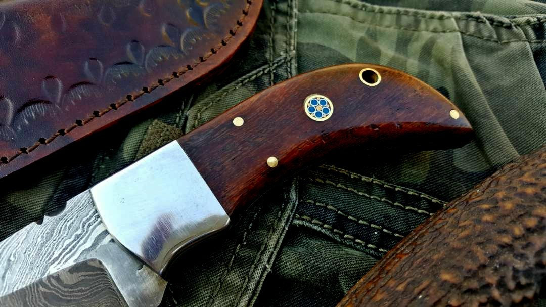 Artisan Crafted Damascus Steel Mini Skinner Knife - Korvel