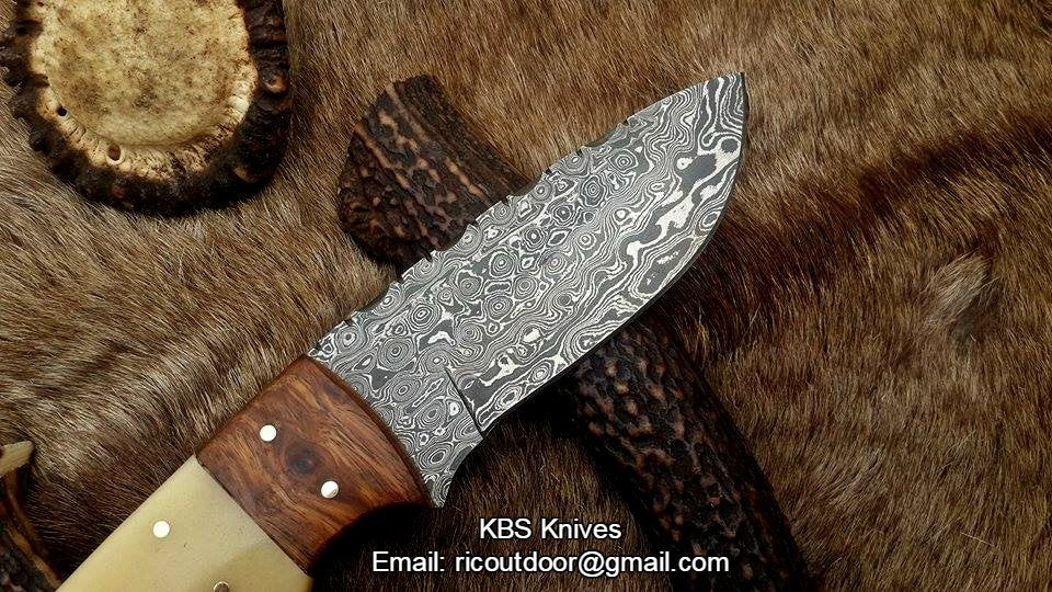 Artisan Crafted Damascus Steel Skinning Knife - Korvel