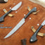 3-Piece Damascus Steel Hunting Knife Set with Buffalo Horn Handles – Outdoor Edge - Korvel