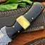 Premium Custom Raindrop Damascus Steel Hunting Knife for EDC & Skinning - Korvel
