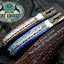 Artisan Crafted Damascus Steel Folding Knife - Custom Handmade - Korvel