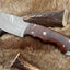 Premium Damascus Steel Skinning Knife with Rosewood Handle - 7.5-inch Precision Tool - Korvel