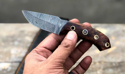 Premium Damascus Skinner Knife - Handcrafted Excellence - Korvel