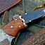 Premium Custom Damascus Steel Skinning Knife for Outdoor Adventures - Korvel