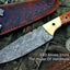Premium Custom Damascus Steel Hunting and Skinning Knife - Korvel