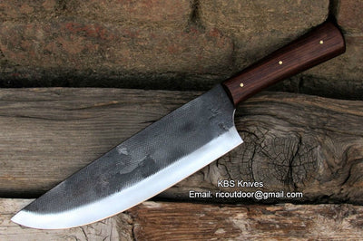 Premium Handcrafted Chef Knife with Rosewood Handle - Korvel