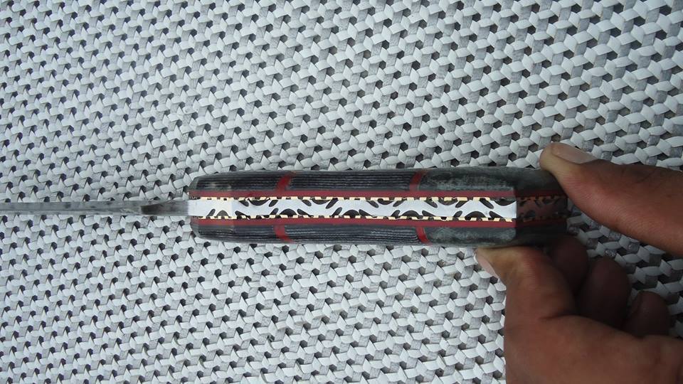 Premium Damascus Steel Double Edge Knife - Korvel