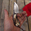 Premium Handcrafted 1095 Steel Mini EDC Skinner Knife with Antler Handle - Korvel