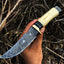 Premium Custom Handmade Damascus Steel Hunting Knife - Korvel