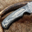 The Ultimate Tactical Hunter: Custom Damascus Steel Hunting Knife with Exotic Wood Handle | 9-Inch Precision Tool | KBS Knives - Korvel
