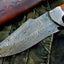 Premium Custom Damascus Steel Hunting and Skinning Knife - Korvel