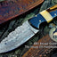 Artisan Crafted Raindrop Damascus Steel Skinning Knife - Korvel