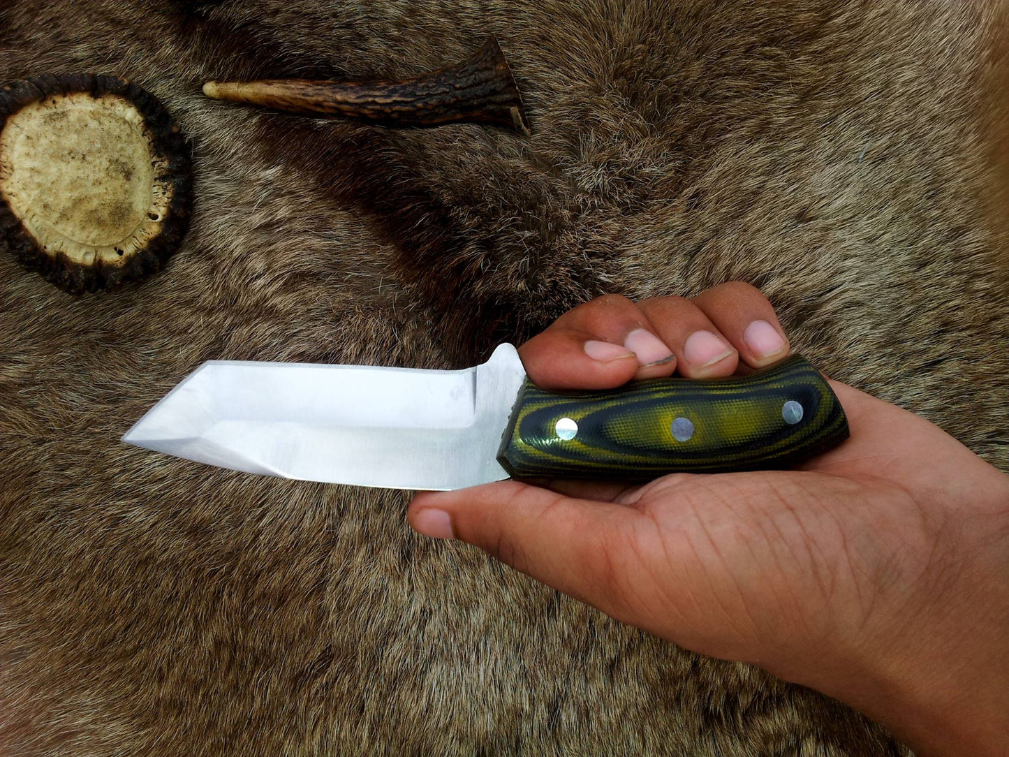 Premium D2 Steel Tanto Blade Knife for Outdoor Adventures - Korvel