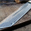Premium Tanto Hunting Knife with Damascus Steel Blade and Elegant Wood Handle - Korvel