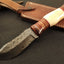 Exquisite Handcrafted Damascus Steel Knife with RainDrop Design - Korvel