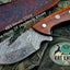 Premium Custom Damascus Steel Guthook Skinning Knife - Korvel