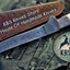 Artisan Damascus Steel Fillet and Boning Knife with Antler Handle - Korvel