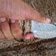 Premium Custom Damascus Deer Guthook Knife with Antler Handle - Korvel
