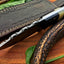 Premium Custom Raindrop Damascus Steel Hunting Knife for EDC & Skinning - Korvel
