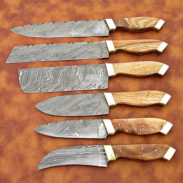 Premium Custom Handmade Damascus Steel Chef Knife Collection - Korvel