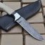 Premium Custom Damascus Steel Hunting and Skinning Knife - Korvel