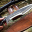 Premium Custom-Made Hunting Knife with Leather Sheath - Korvel