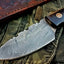 Premium Custom Damascus Steel Skinning Knife for Outdoor Adventures - Korvel