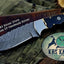 Premium Custom Twist Damascus Steel Hunting Knife - Korvel