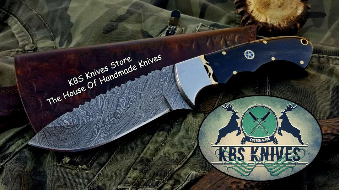 Premium Custom Twist Damascus Steel Hunting Knife - Korvel