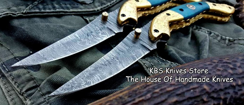 Exquisite Custom Damascus Steel Folding Pocket Knife - Korvel