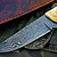 Artisan Crafted Damascus Steel Hunting and Skinning Knife - Korvel