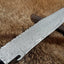 Premium Custom Wild Pig Hunter Bowie Knife - 16" Damascus Steel Blade with Black Micarta Handle - Korvel