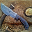 KBS Tom Brown Tracker Knife – Premium Handmade Damascus Steel Survival Tool with Exotic Wood Handle & Horizontal Leather Sheath | 9.5-Inch O - Korvel
