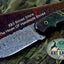 Premium Custom Damascus Steel Hunting and Skinning Knife - Korvel