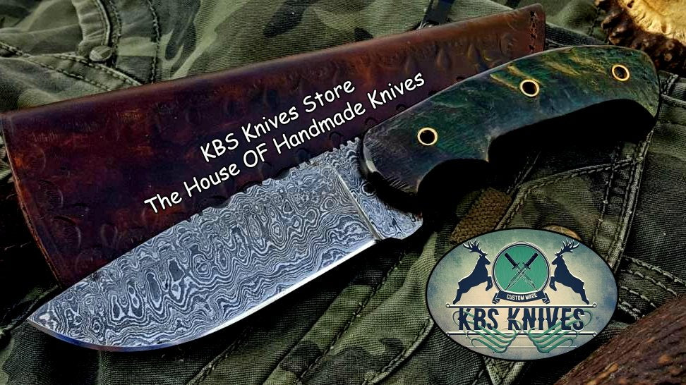 Premium Custom Damascus Steel Hunting and Skinning Knife - Korvel