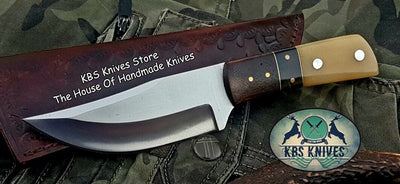 Premium Custom D2 Tool Steel Hunting and Skinning Knife - Korvel