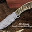 Artisan Crafted Damascus Steel Skinning Knife - Korvel